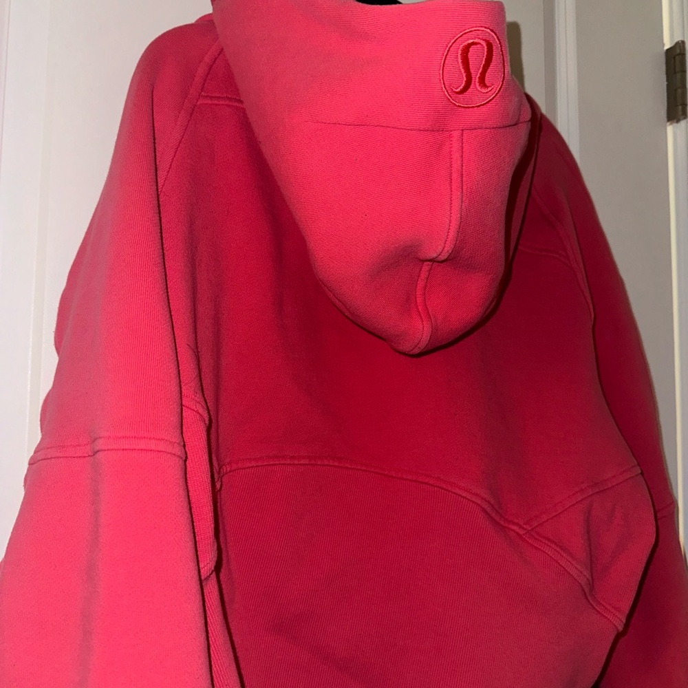 Lululemon lip gloss scuba oversize half-zip Hoodie, size XL/XXL.